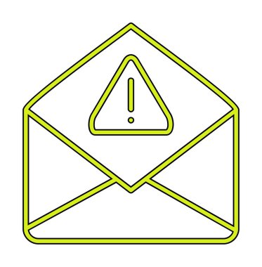 Basit çöp posta harfi simgesi, vektör illüstrasyonu