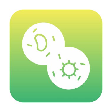 Mitoz web simgesi, vektör illüstrasyonu