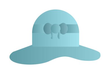 Güneş şapkası Icon vektör çizim