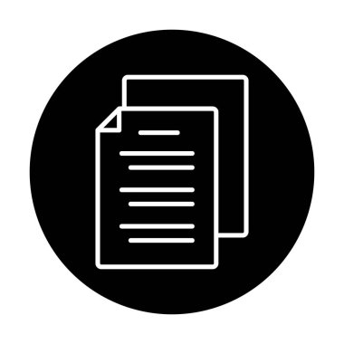 belgelerin vektör çizimi simgesi  