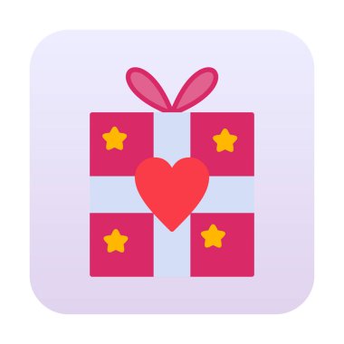 hediye kutusu ikon vektör çizimi tasarımı 