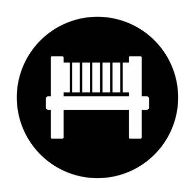 bank simgesi, vektör illüstrasyonu basit tasarım