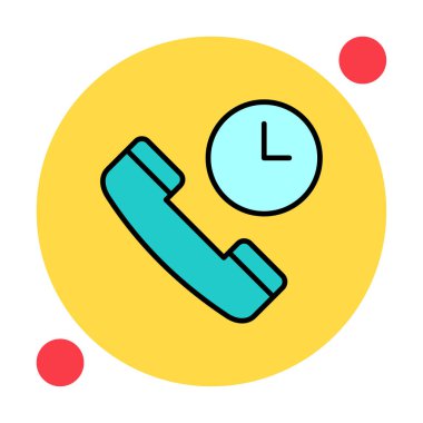 Basit Arama Bekleme simgesi, vektör illüstrasyonu