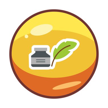 Quill ve Ink vektör simgesi