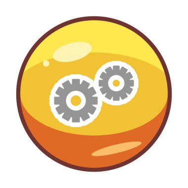 Gears'ı web simgesi, vektör çizim 