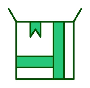 kutusu simgesini açın. vektör çizim                                      