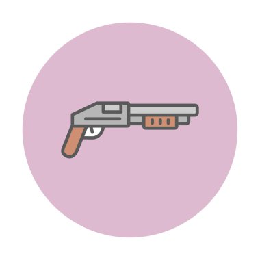 Pompalı düz simge, vektör illüstrasyonu