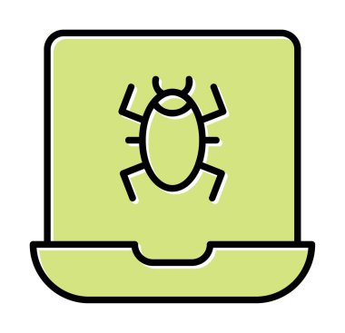 dizüstü bilgisayar simgesi, vektör illüstrasyonu basit tasarım