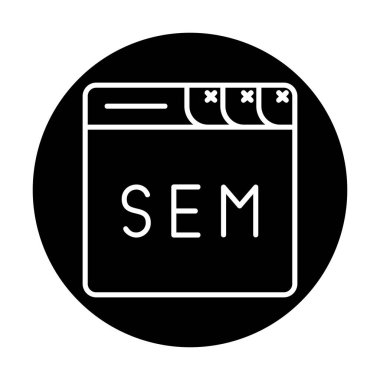 tarayıcı web simgesi, vektör illüstrasyonu 