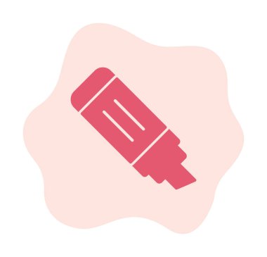 İşaretleyici. Web simgesi basit illüstrasyon                       