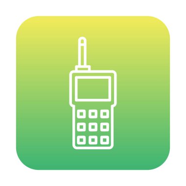 walkie talkie modern ikon vektör çizimi                                