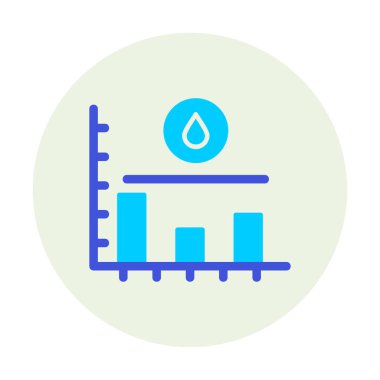 Şeker seviyesi grafik simgesi, vektör illüstrasyonu  