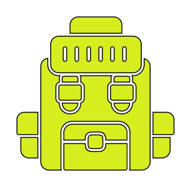 Askeri Sırt Çantası vektör çizimi