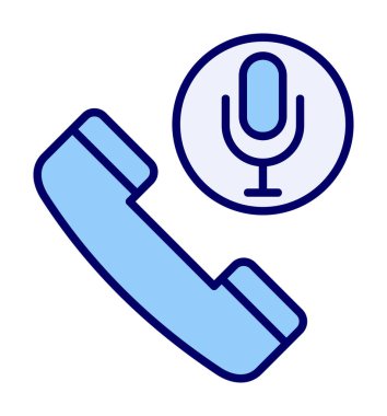 Basit Arama Kaydı simgesi, vektör illüstrasyonu