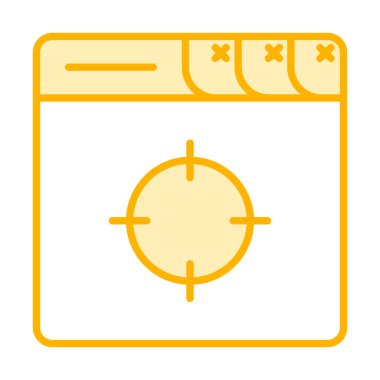 hedef simge, vektör illüstrasyonu basit tasarım