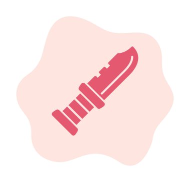 askeri bıçak ikonu vektör illüstrasyon sembolü tasarımı