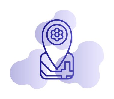 Yer Tutucu simgesinin vektör illüstrasyonu 