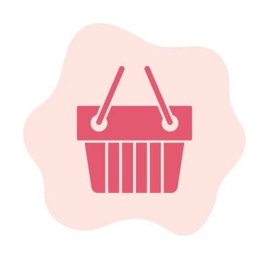 Alışveriş arabası ikon vektör illüstrasyonu 