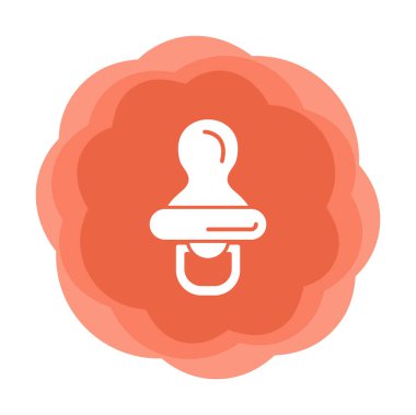 Bebek emziği çizgisi simgesi. doğrusal işaret web tasarımı.