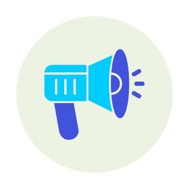 megafon ikonu. Hoparlör vektör illüstrasyonu. düz dizayn