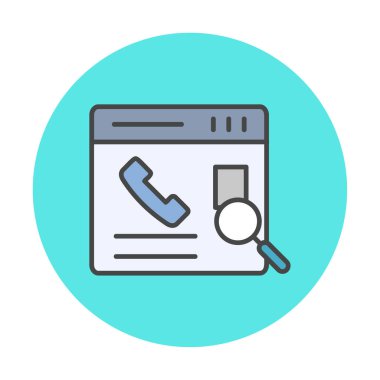 Kişinin vektör çizimi Modern simgeyi ara                            