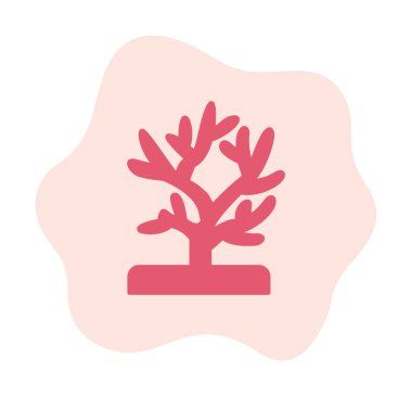 Mercan simgesi vektör illüstrasyonu