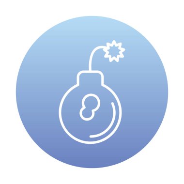 Bomba simgesinin vektör illüstrasyonu