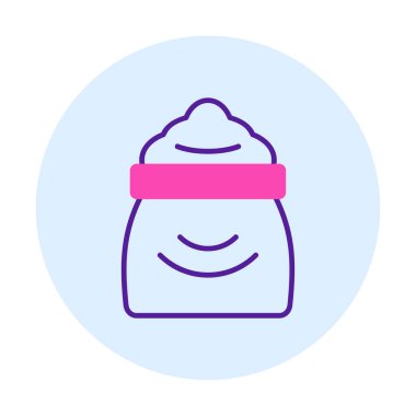 Şeker düzlüğü simgesi, vektör illüstrasyonu  