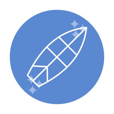 sörf tahtası vektör illüstrasyonu modern simge