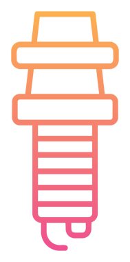 Buji simgesinin vektör illüstrasyonu