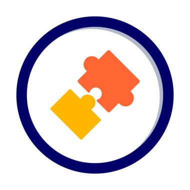 Bulmaca simgesi izole edildi. iş vektörü illüstrasyon tasarım şablonu