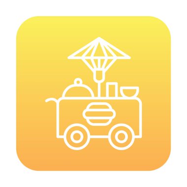 Gıda Oyalama Web simgesi, vektör illüstrasyonu 