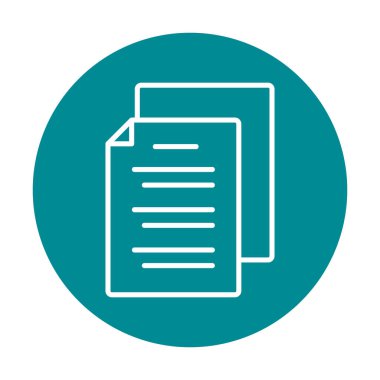 belgelerin vektör çizimi simgesi  