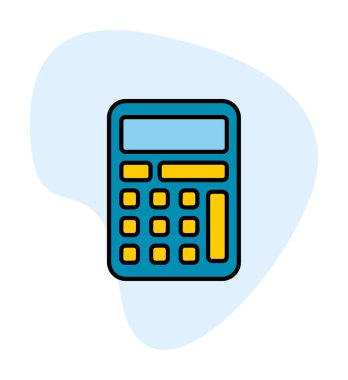 hesap makinesi web simge vektör çizim