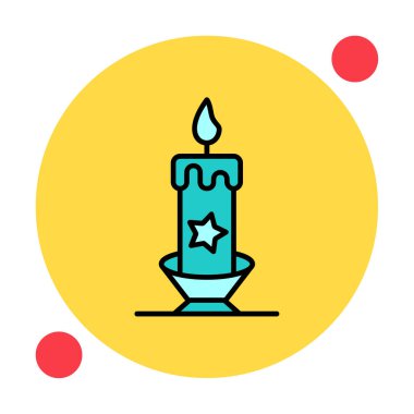 Mum web simgesi, vektör çizim