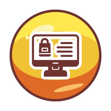 ekran simgesi, vektör illüstrasyonunu izle