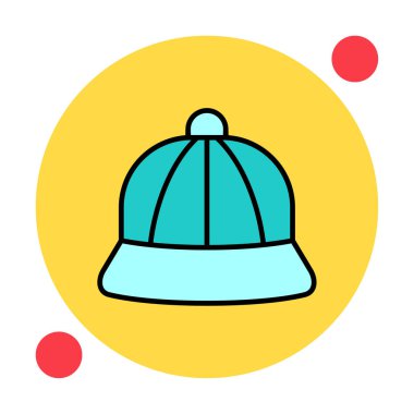 kapsül düz simgesi, vektör illüstrasyonu 