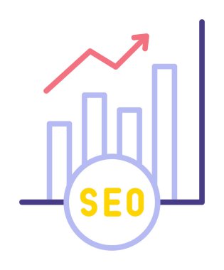Basit Analitik simge, vektör illüstrasyonu