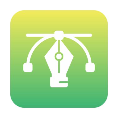 Basit kalem aracı simgesi, vektör illüstrasyonu