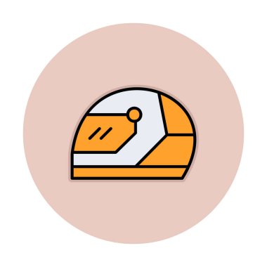 Kask simge vektör çizim yarış                 