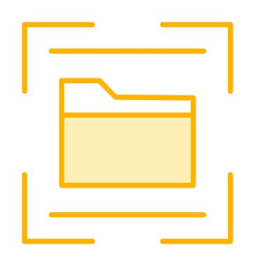 Basit Dizin Tarayıcı simgesi vektör illüstrasyon tasarımı