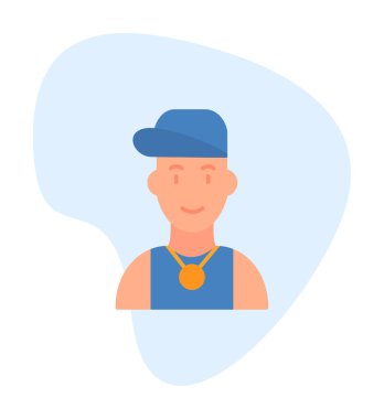 Hip Hop Man ikon vektör illüstrasyonu