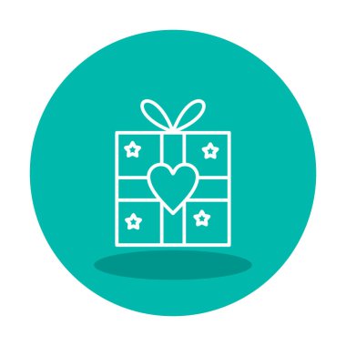 hediye kutusu ikon vektör çizimi tasarımı 