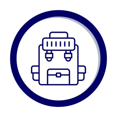 Askeri Sırt Çantası vektör çizimi