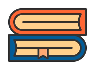 kitap web simgesi, vektör çizim 