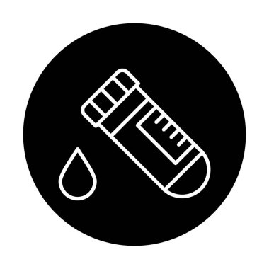 Kan Test Ağı simgesi, vektör illüstrasyonu