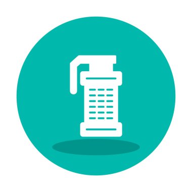 Smoke Grenade web simgesi, vektör illüstrasyonu