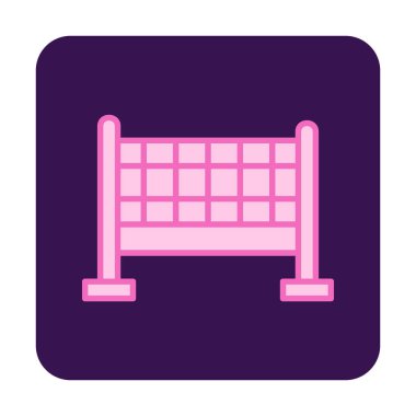 voleybol net simge vektör çizim