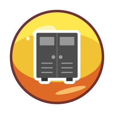 Lockers web simgesi, vektör illüstrasyonu                