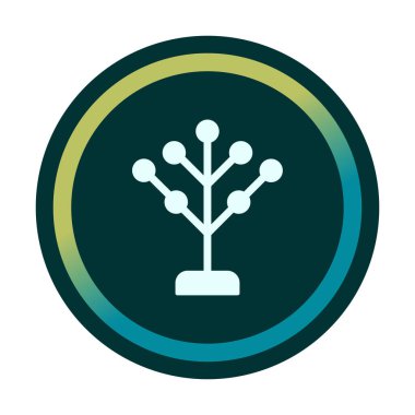 Basit filogenetik simge, vektör illüstrasyonu